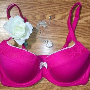 Victoria's Secret 34D hot pink bra